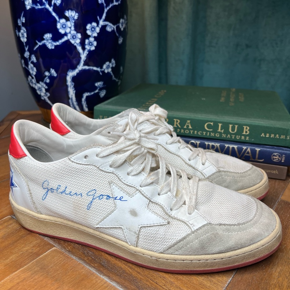Golden Goose Ball Star Low-Top Sneakers (size 8)
